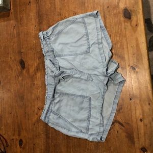 Fabric jean shorts